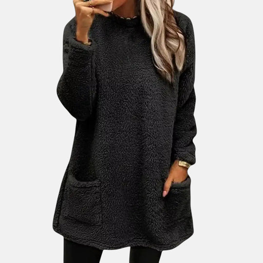 Longline knit sweater for women in nine colors