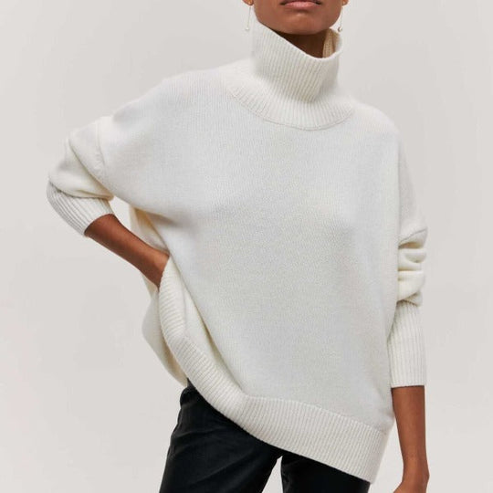 Bright knit sweater in eight colors for women