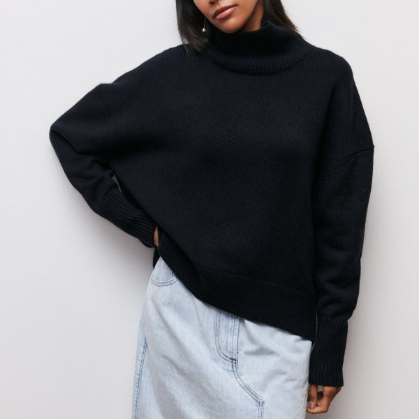 Bright knit sweater in eight colors for women
