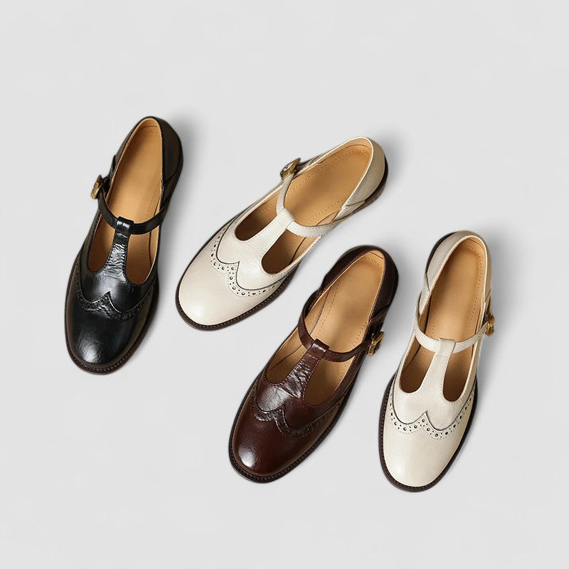Noelle | Wide-Run Strap Mary Jane Shoes
