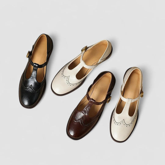 Noelle | Wide-Run Strap Mary Jane Shoes