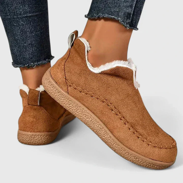 Comfort boots in beige, brown, black and gray for women