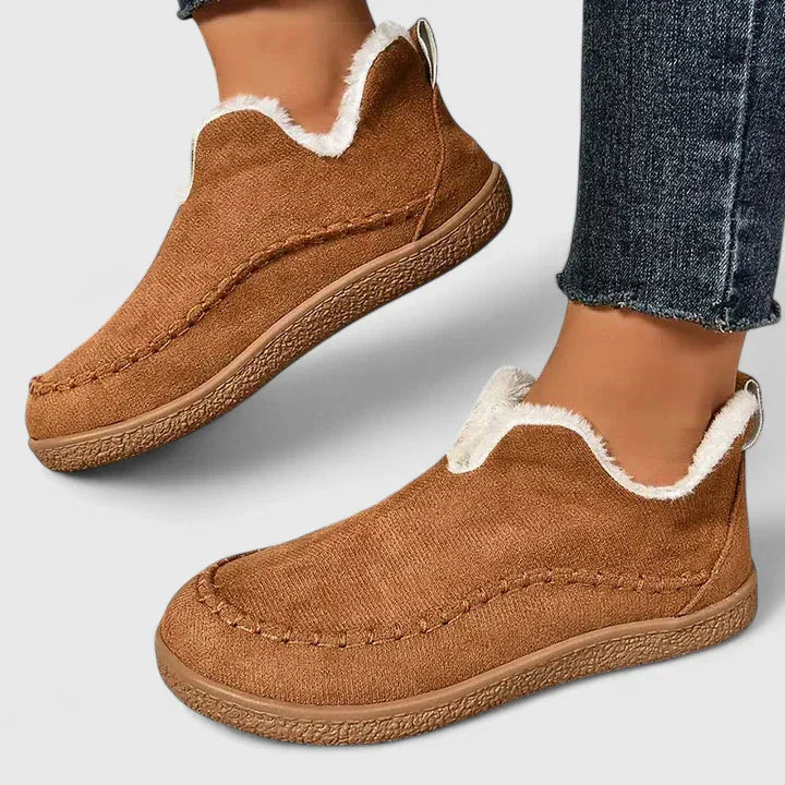 Comfort boots in beige, brown, black and gray for women