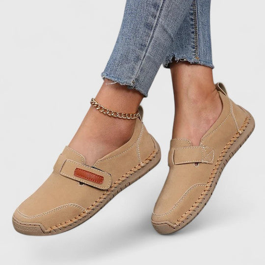 Comfort shoes in blue, khaki and green for women