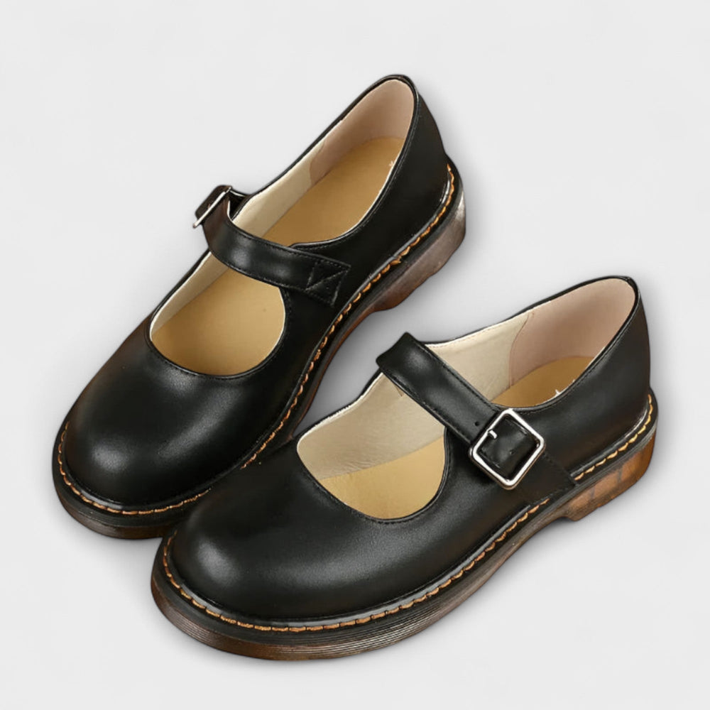 Comfort shoes in brown and black for women