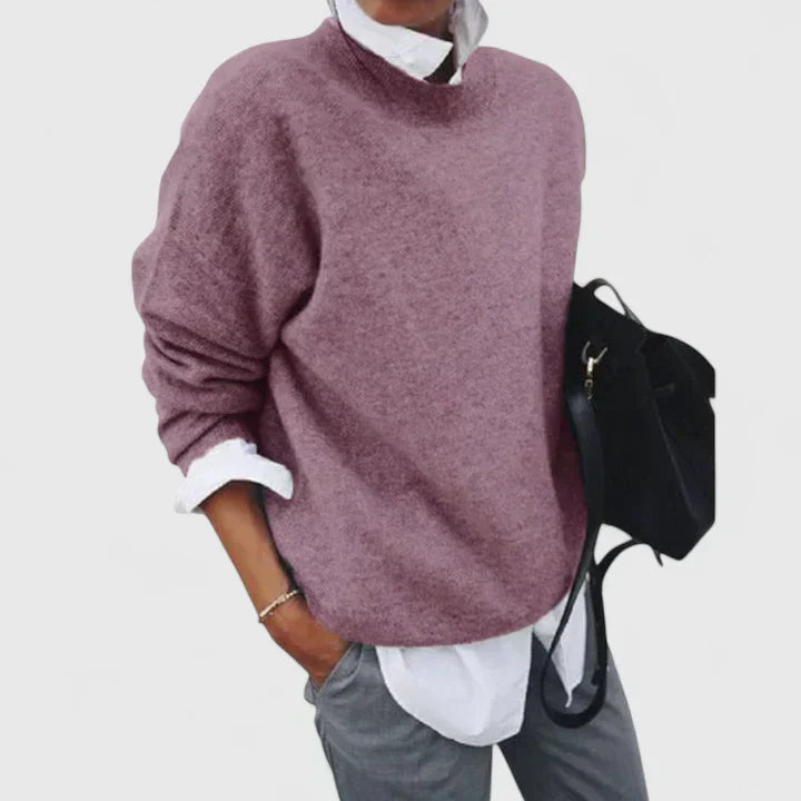 Knit sweater for women in five shades