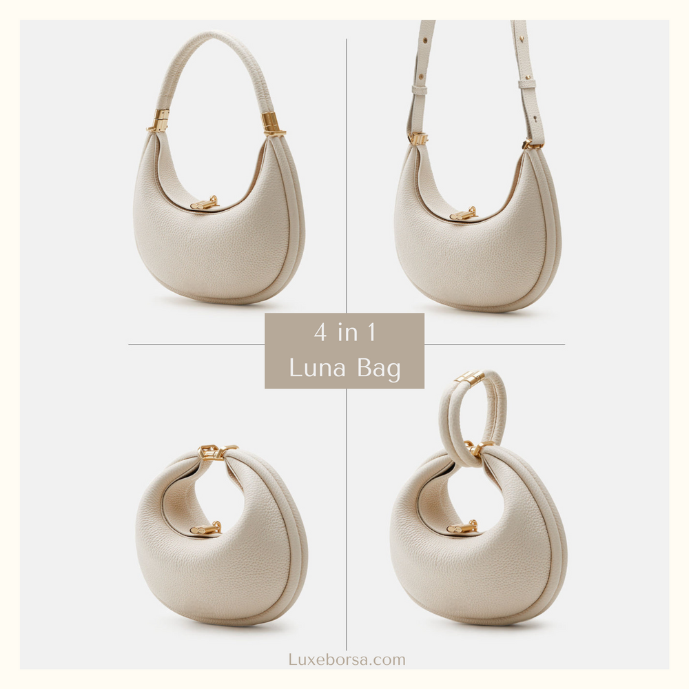 Faustine | Convertible Vegan Leather Crescent Bag
