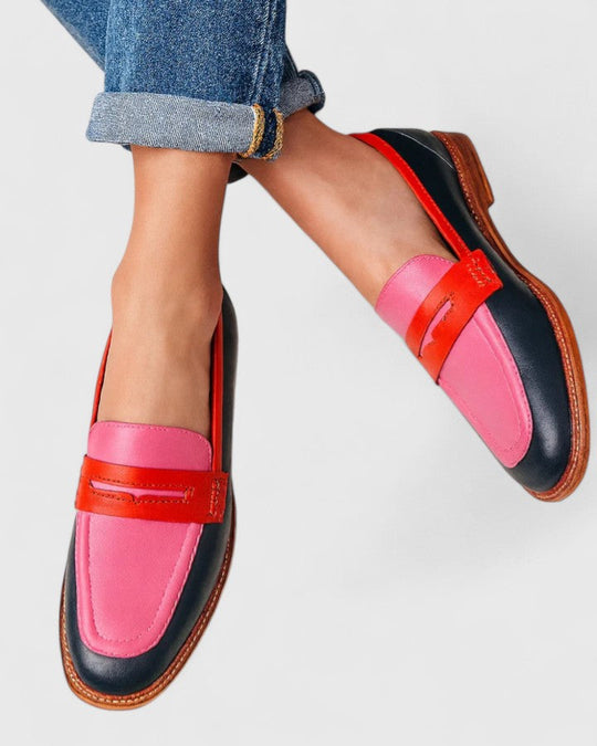 Multicolor loafers for women