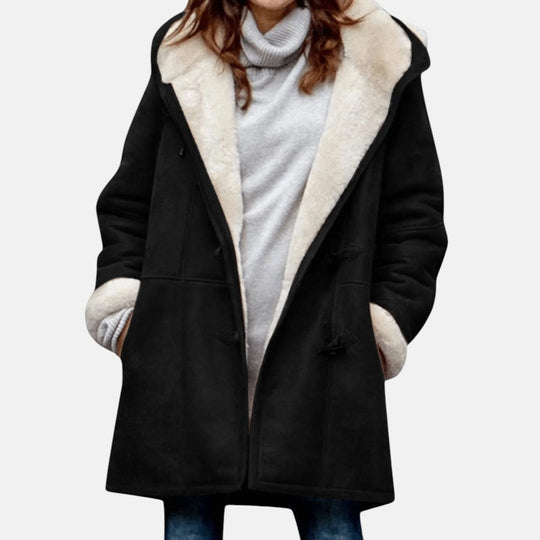 Sherpa winter coat for women in four colors