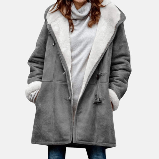 Sherpa winter coat for women in four colors