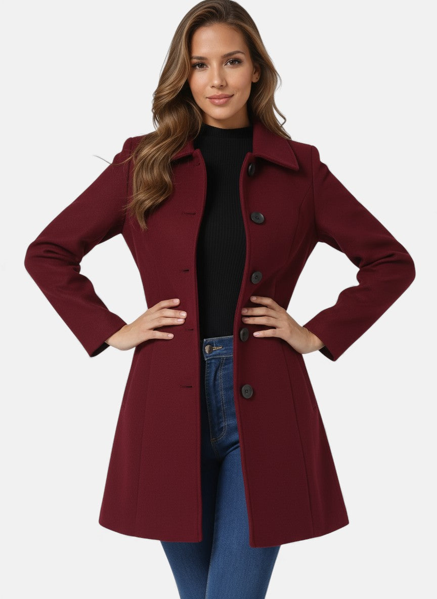 Single breasted trench coat for women in six colors