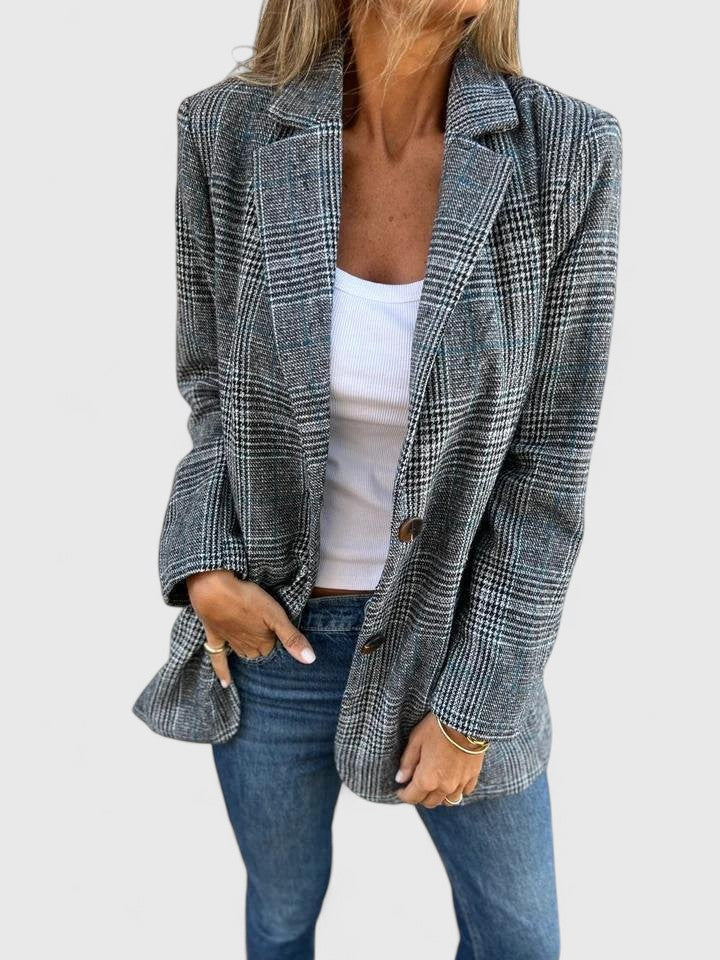 Relaxed blazer for women in brown or black