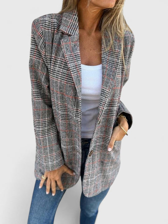 Relaxed blazer for women in brown or black