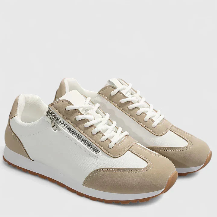 Comfort shoes in beige, white and gray for women