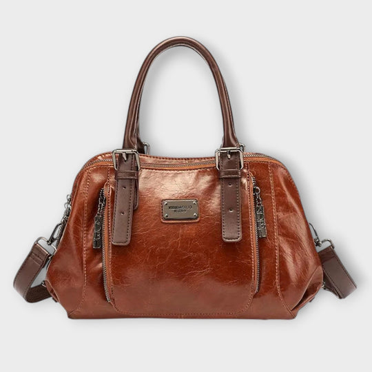 Vintage style shoulder bag in four shades for women