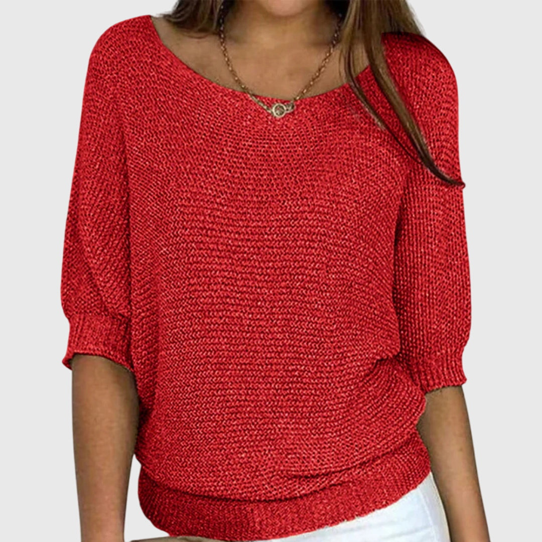 Knit sweater in eight colors for women