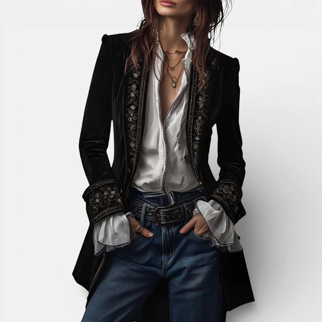 Velvet jacket for women in five colors