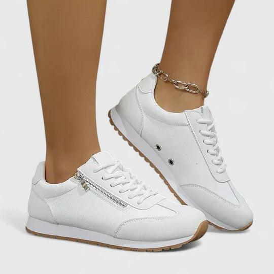 Comfort shoes in beige, white and gray for women