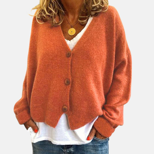 Knit cardigan for women in fifteen colors