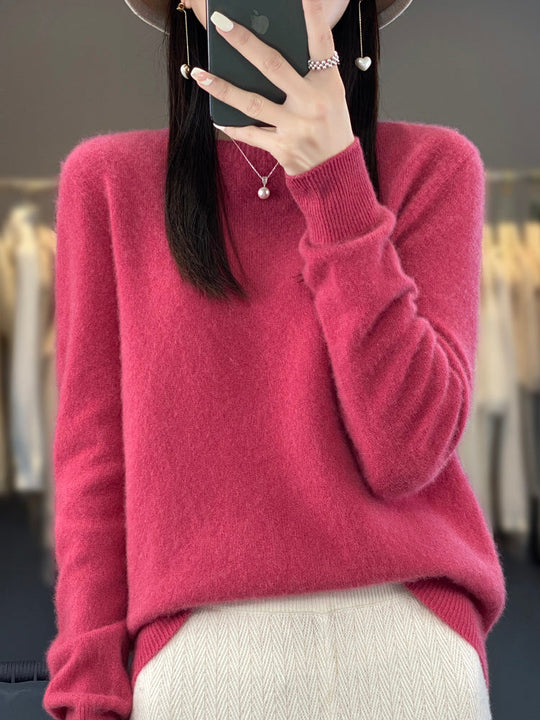 Fine knit sweater in fourteen colors for women