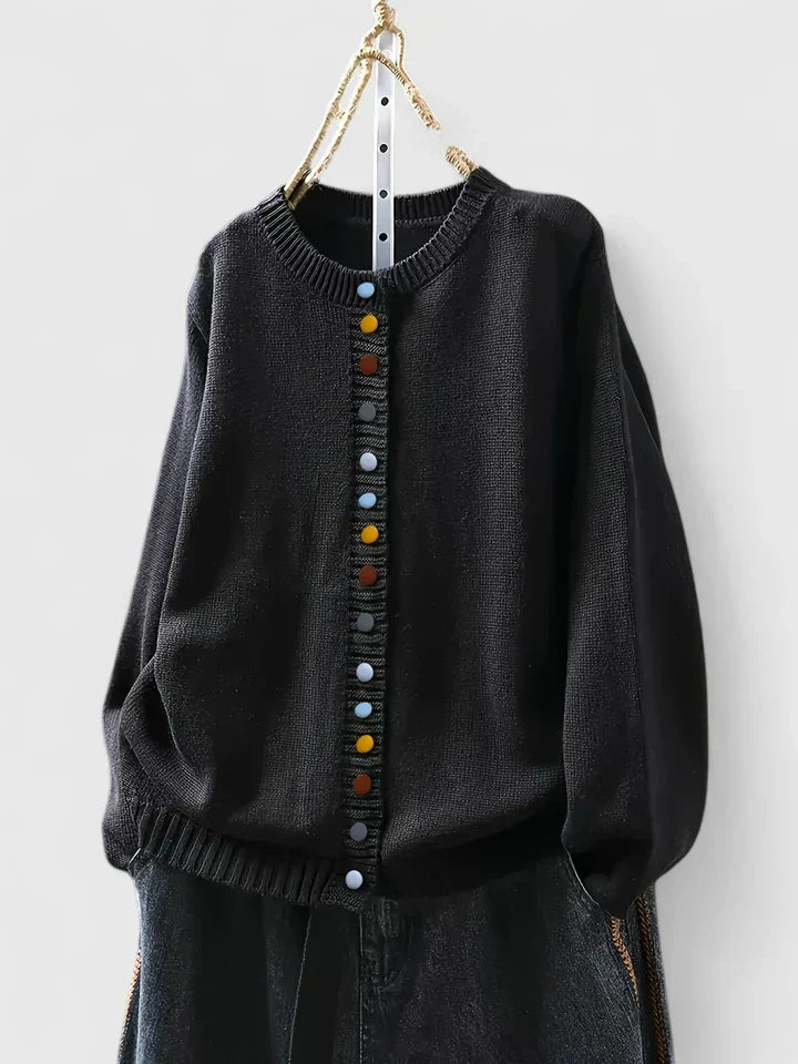 Knit cardigan for women in six warm colors