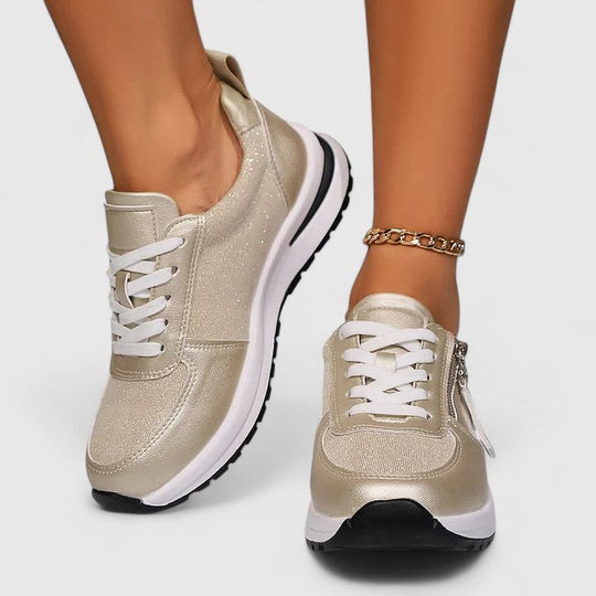 Elegant shoes in silver, gold, black and brown for women