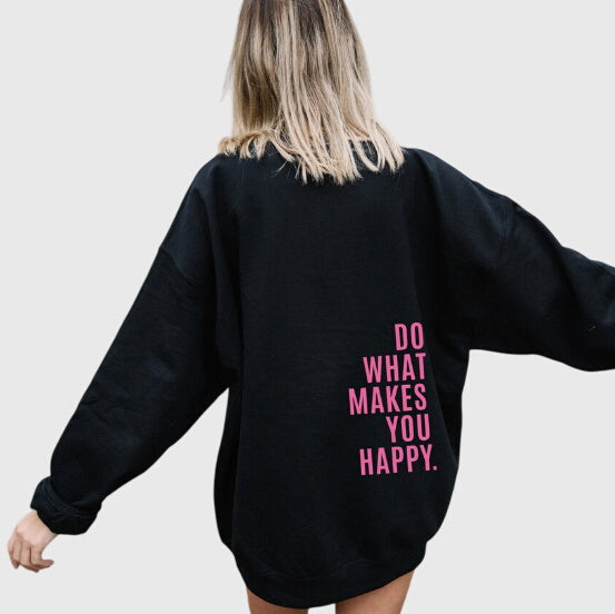 Oversized printed hoodie in five colorways for women