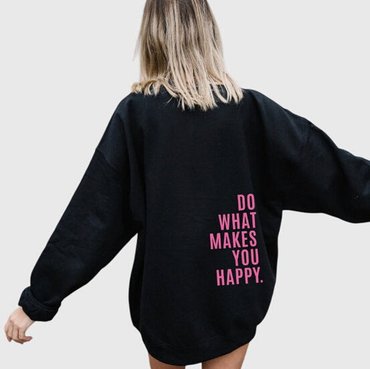 Oversized printed hoodie in five colorways for women