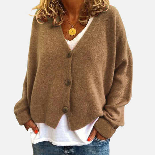 Knit cardigan for women in fifteen colors