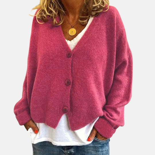 Knit cardigan for women in fifteen colors