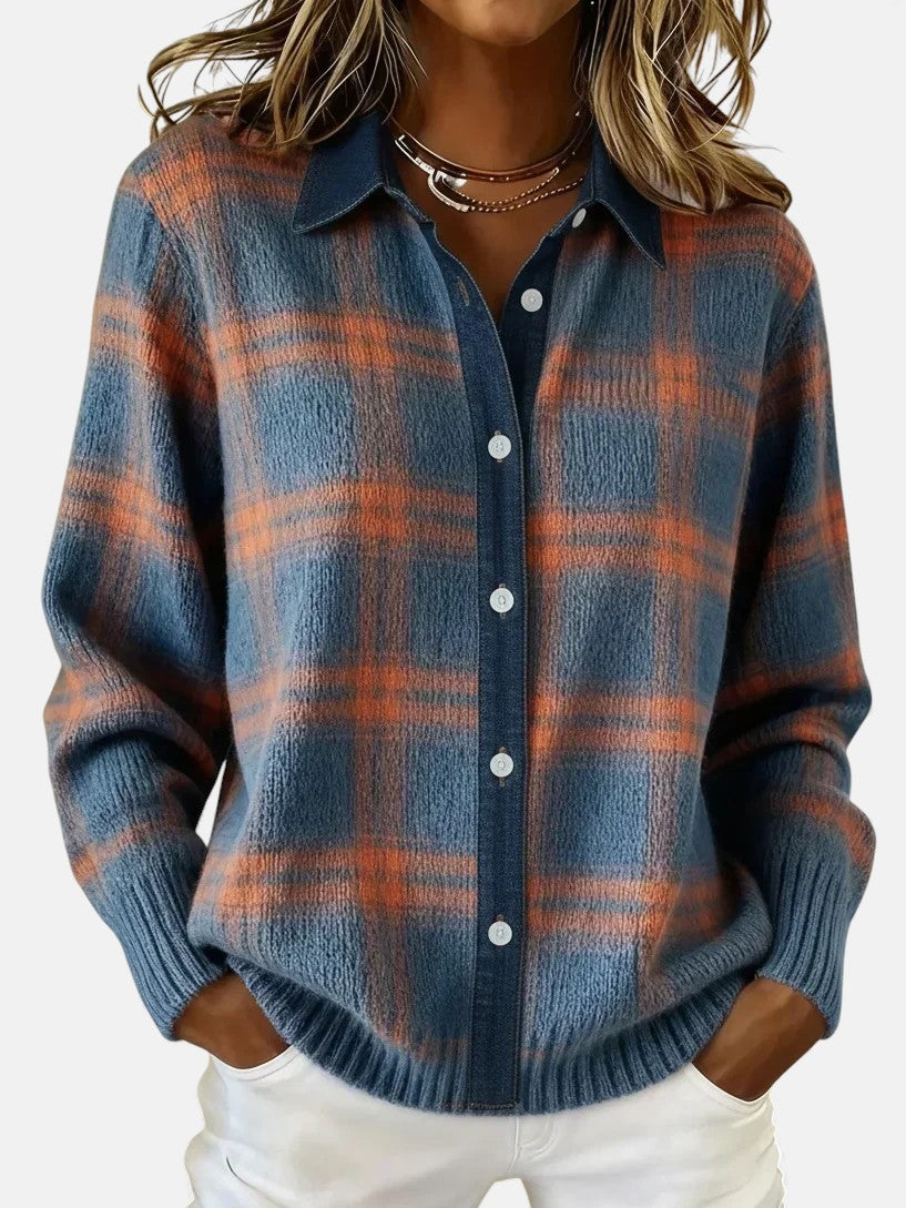 Bright knit cardigan for women in seven colors