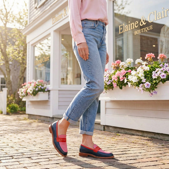 Multicolor loafers for women