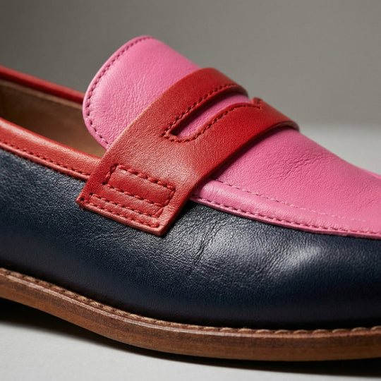 Multicolor loafers for women