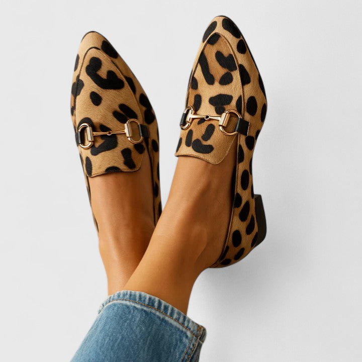 Everyday leopard print loafers for women