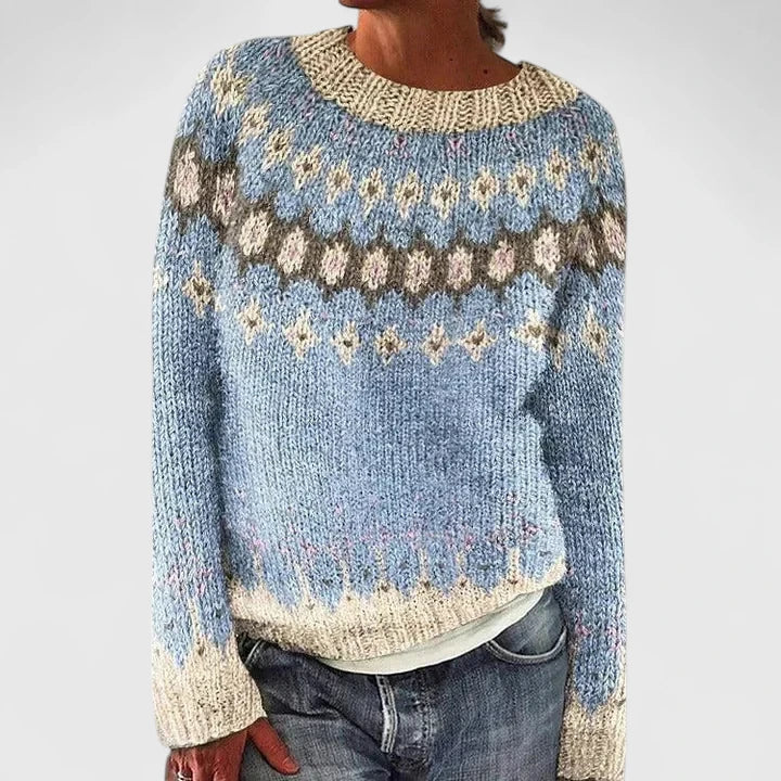 Knit sweater in nine colors for women