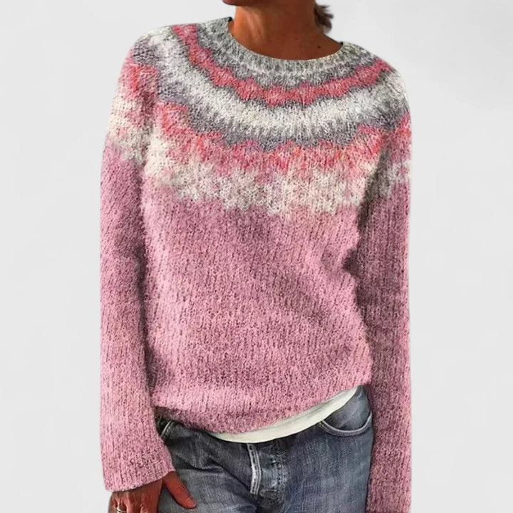 Knit sweater in nine colors for women