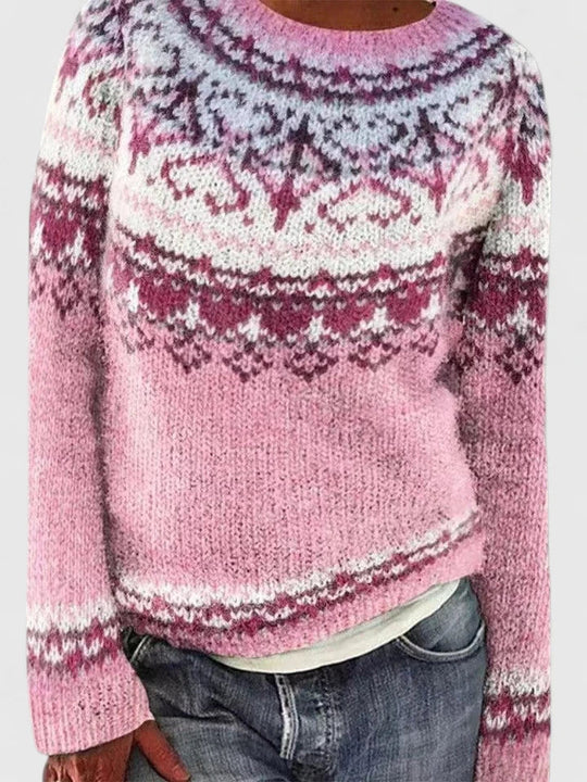 Knit sweater in nine colors for women