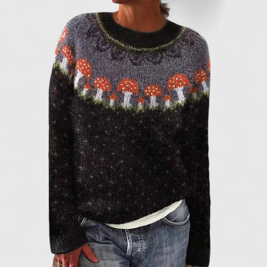 Knit sweater in nine colors for women