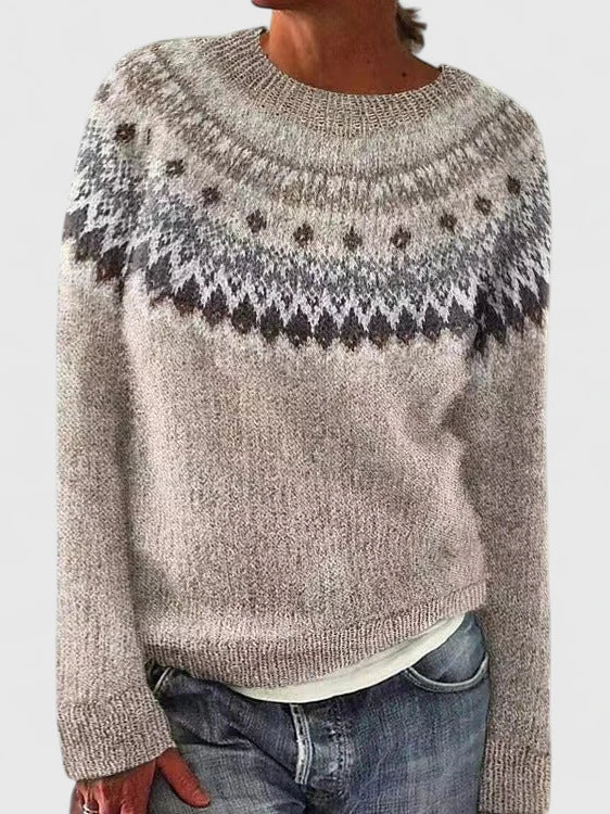 Knit sweater in nine colors for women