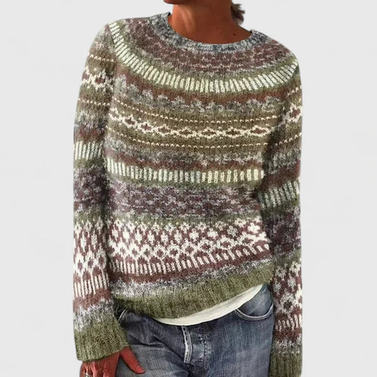Knit sweater in nine colors for women