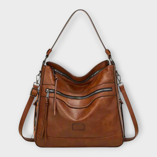 Retro shoulder bag in black, coffee brown and brown for women