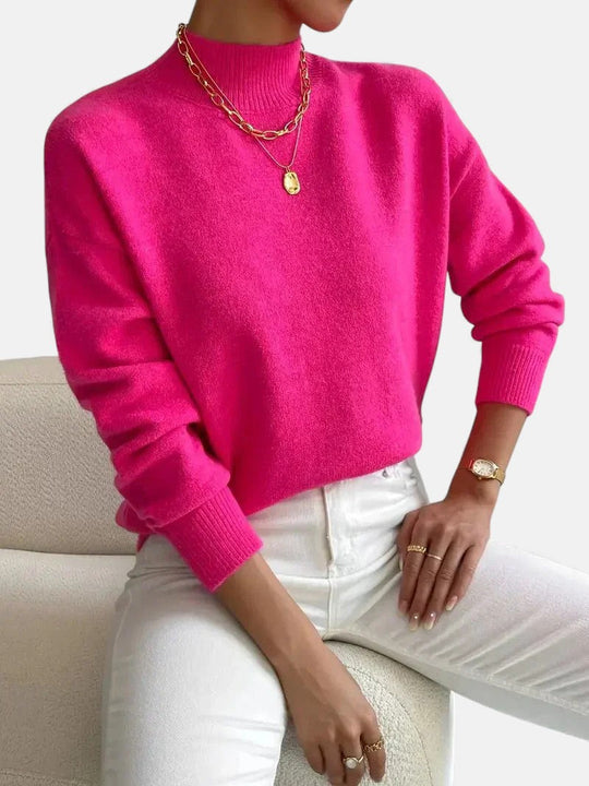 Knit sweater in ten colors for women