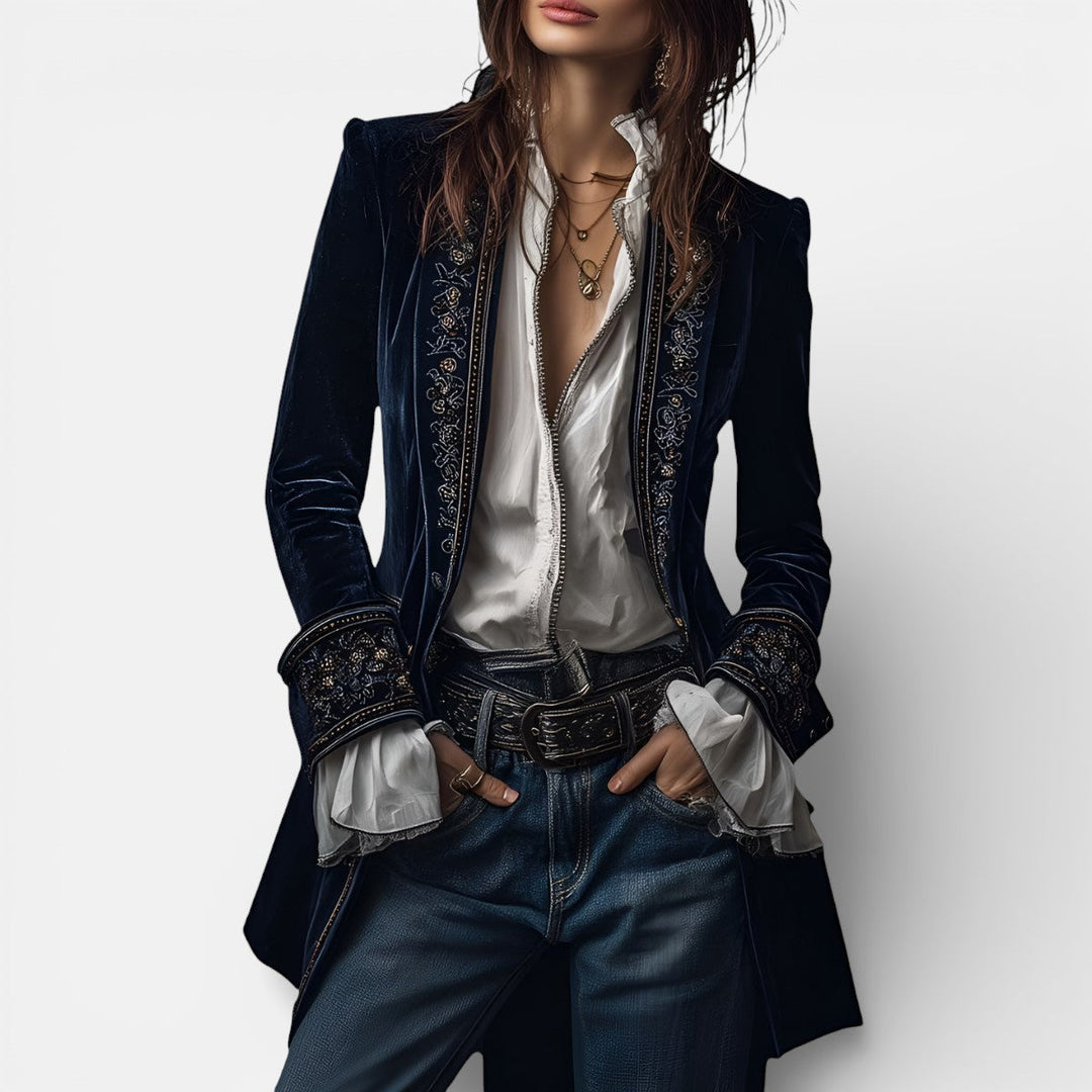 Velvet jacket for women in five colors
