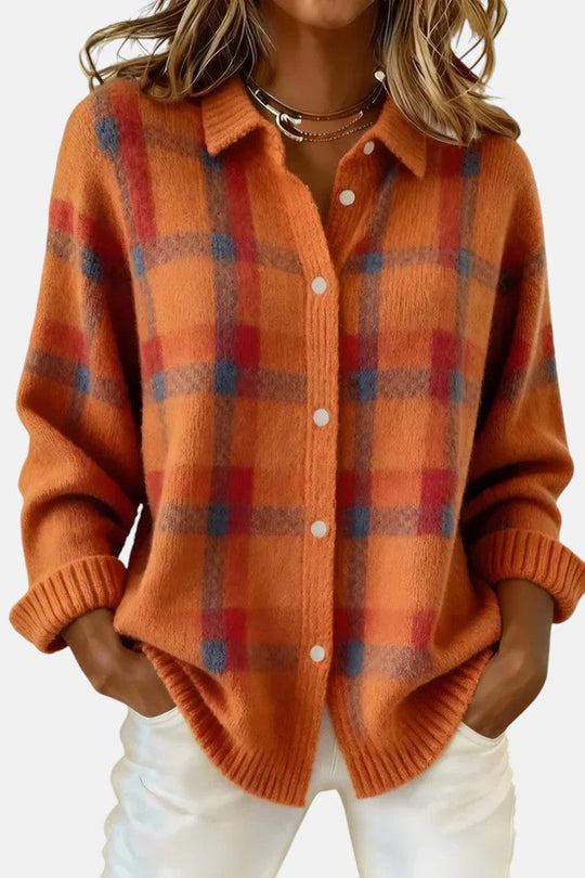 Bright knit cardigan for women in seven colors