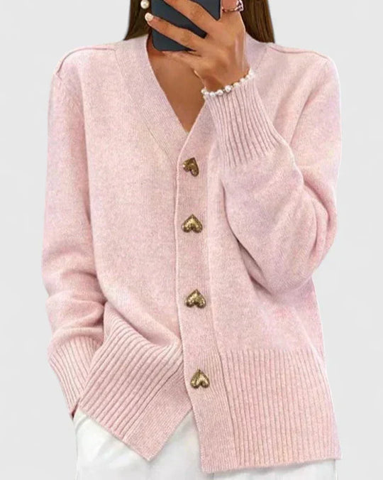 Knit cardigan for women in seven soft shades