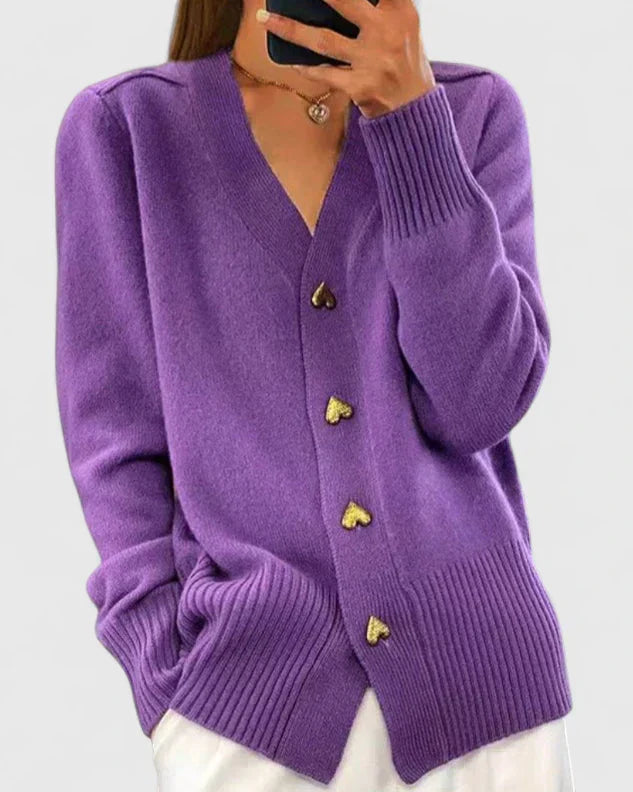 Knit cardigan for women in seven soft shades