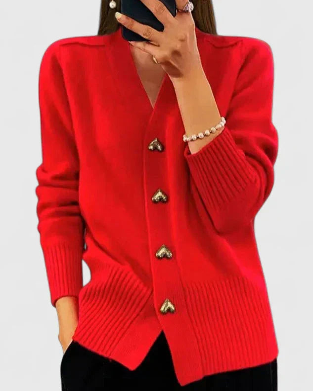 Knit cardigan for women in seven soft shades