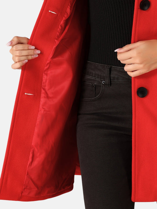 Single breasted trench coat for women in six colors