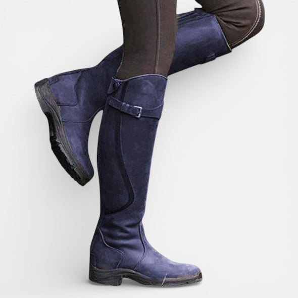Everyday boots in dark brown, black, blue and green for women